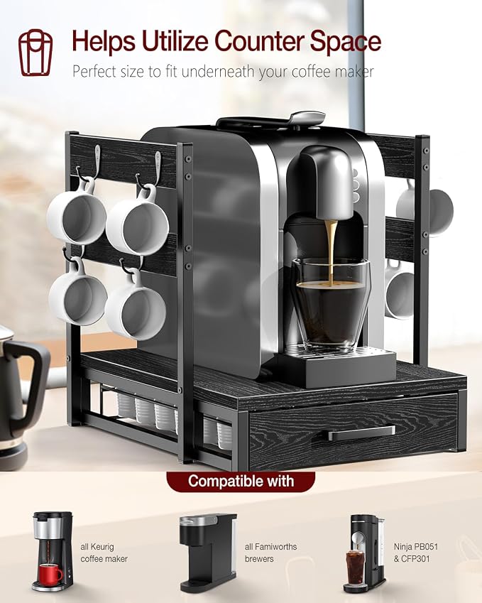 Evermagin Coffee Pod Drawer for K Cup, 35 Pods K-Cup Holder Organizer - Image 5