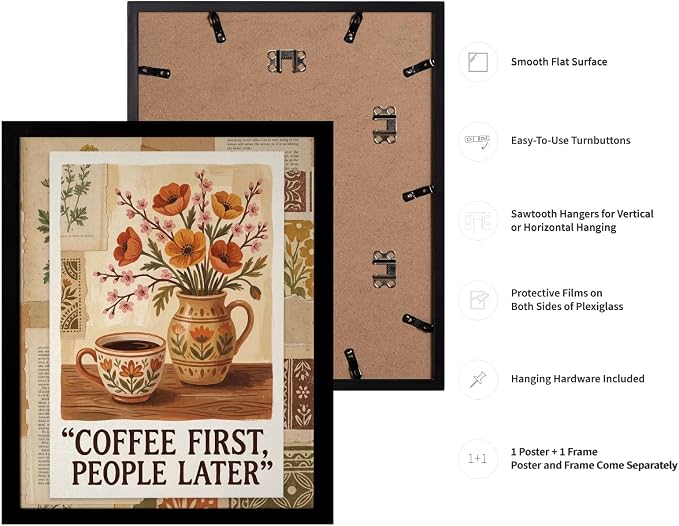 Lawrence Williams Designs Coffee First People Later Poster - Image 3