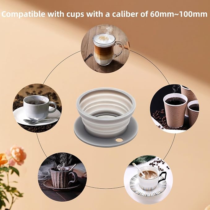 Paperless Collapsible Travel Pour Over Coffee Maker Camping, Travel Pour Over - Image 8