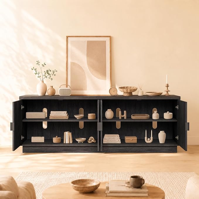 Fatmok 68" TV Stand for 75Inch TV, Entertainment Center - Image 5
