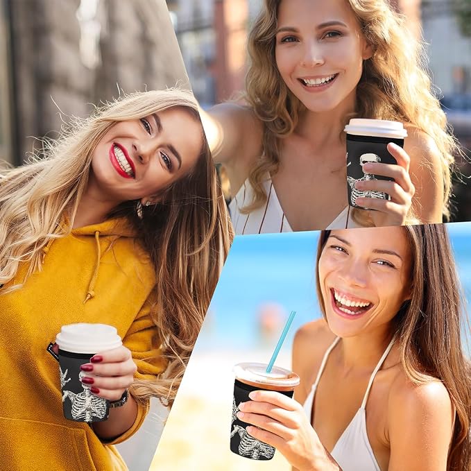 Reusable Iced Coffee Sleeve Insulator Neoprene Cup Sleeve - Image 7