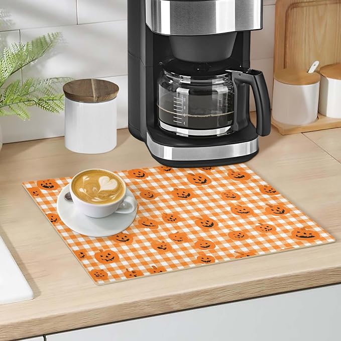 Coffee Mat Coffee Bar Station Maker Machine Pot Table Spill Mat Leather - Image 4