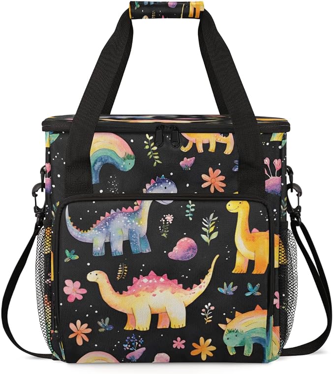 Colorful Dinosaur Coffee Machine Bag Compatible by BICUUZHI