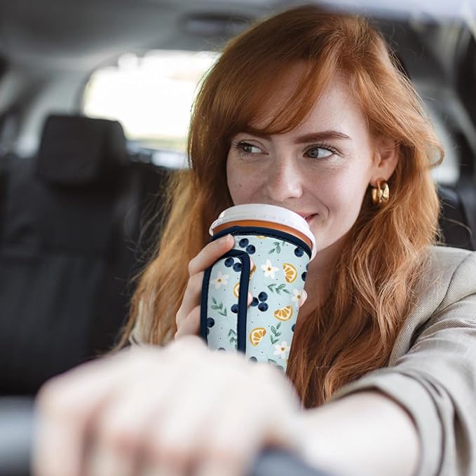 Reusable Insulated Neoprene Iced Coffee Sleeve - Image 5