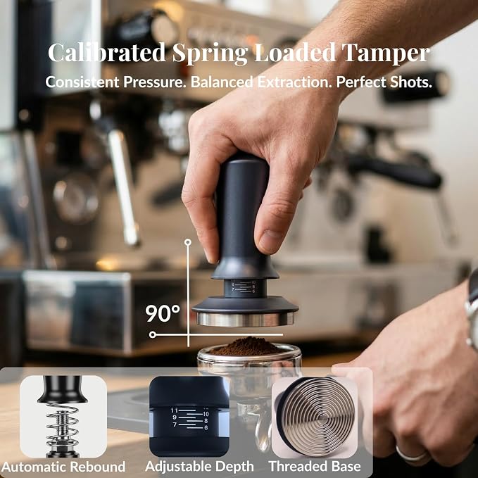 8PCS Espresso Accessories Kit, 51mm Espresso Tamper Tool Coffee Tamper Set - Image 4