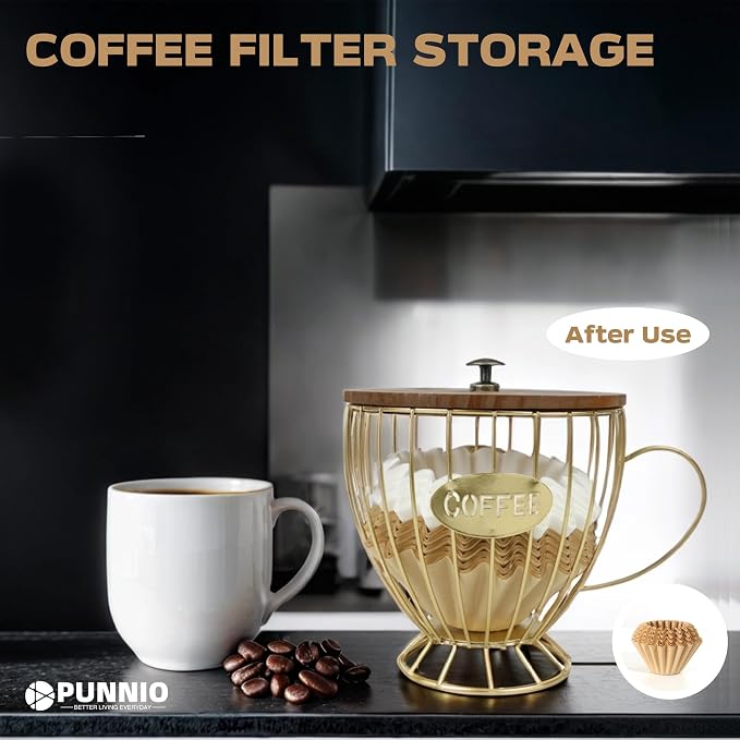 Large Capacity Coffee Filter Storage Basket - Image 6