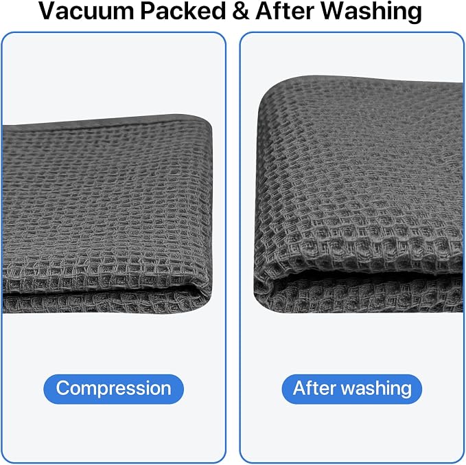 100% Cotton Waffle Weave Kitchen Towels, 4 Pack Dish Cloths - Image 8