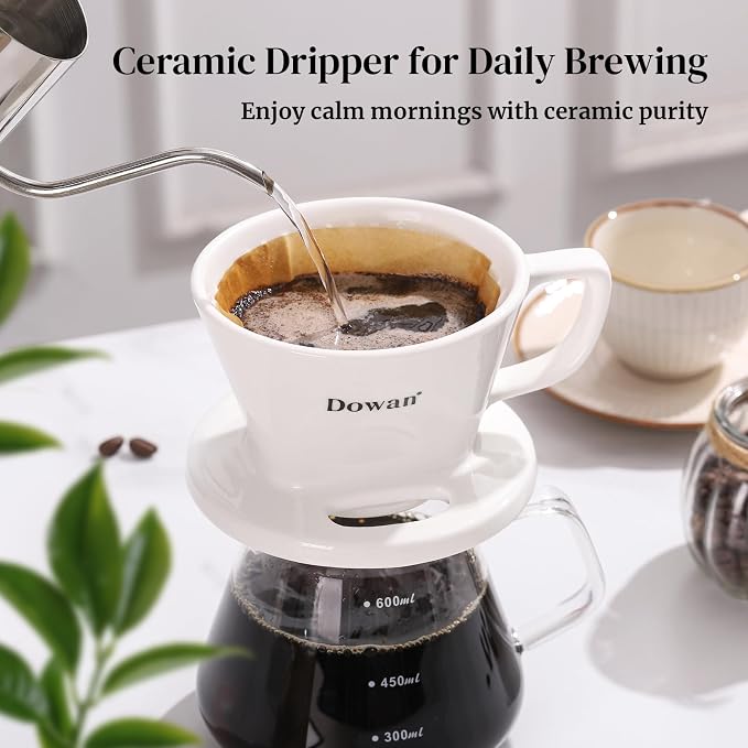 DOWAN Pour Over Coffee Maker, Non-Electric Pour Over Coffee Dripper - Image 6