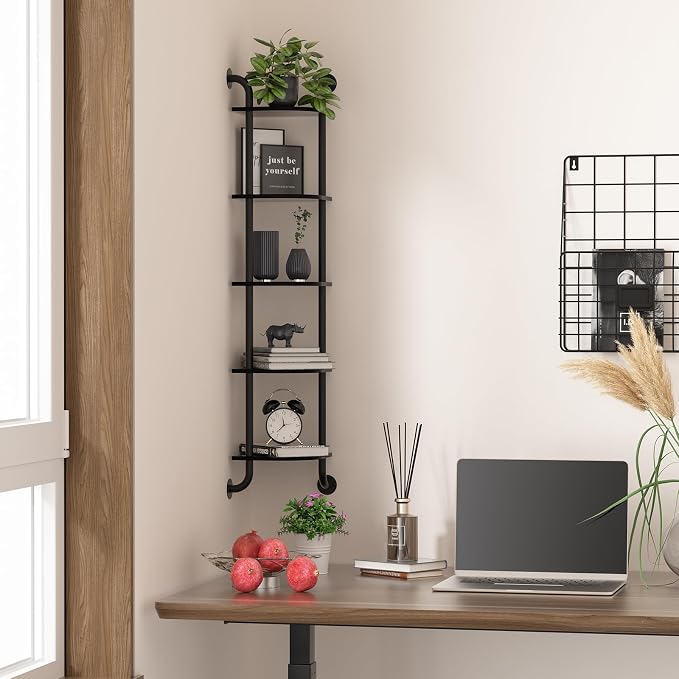 Tinpin Corner Shelf 5-Tier, Wall Shelves - Image 5