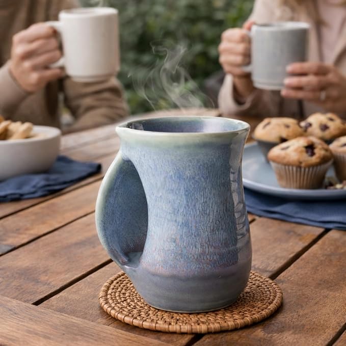 Hand Warmer Mug, Ceramic and Hand Painted - Image 5