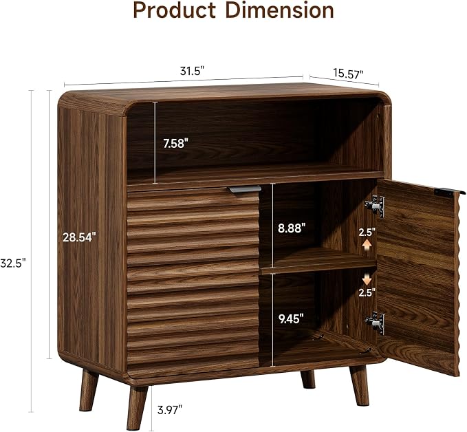 31.5" Sideboard Buffet Cabinet - Image 2
