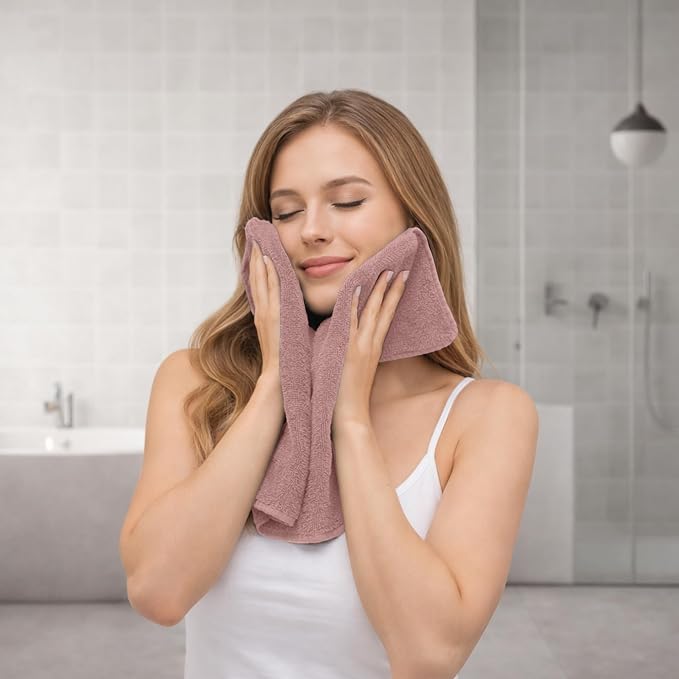RIVERSIDE Pack of 8 Towels Set, 2 Large Bath, 2 Hand, 4 Face Washcloths - Image 4