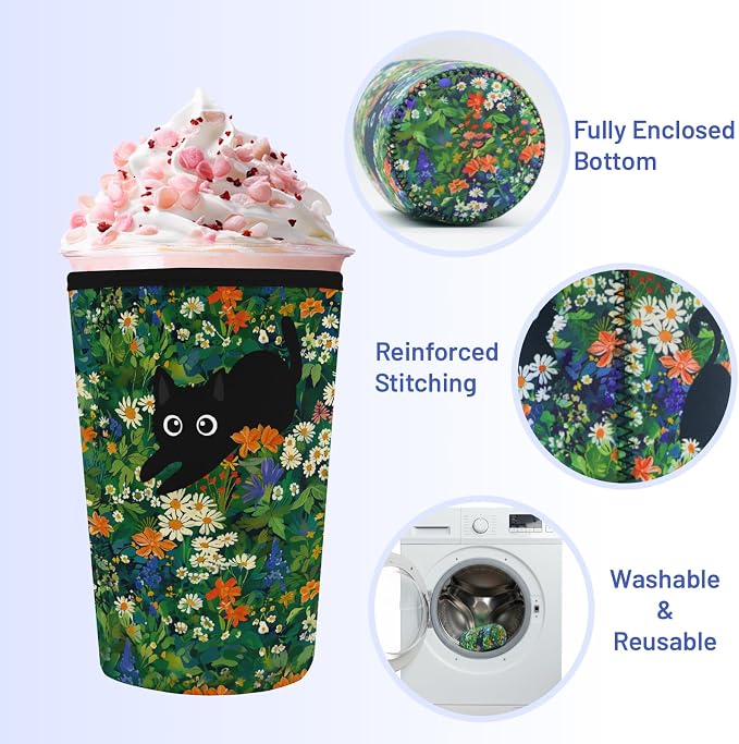 Iced Coffee Sleeve Reusable Cup Sleeves - Image 5
