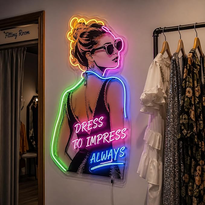 Custom Neon Logo Sign for Salon & Business Brand Wall Decor | Design proof - Image 3