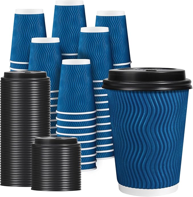 Lamosi 12 OZ Disposable Coffee Cups by BuyNow