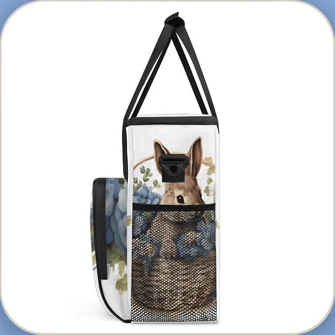Easter Bunny Coffee Maker Carring Bag, Large Insulated Storage Organizer Case - Image 4