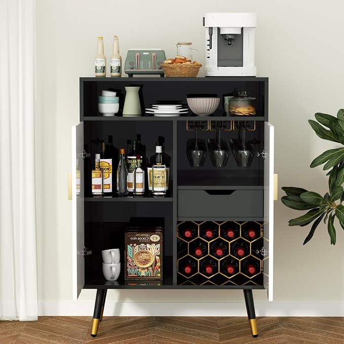 EOYUTLLY Modern Coffee Bar Cabinet - Image 3