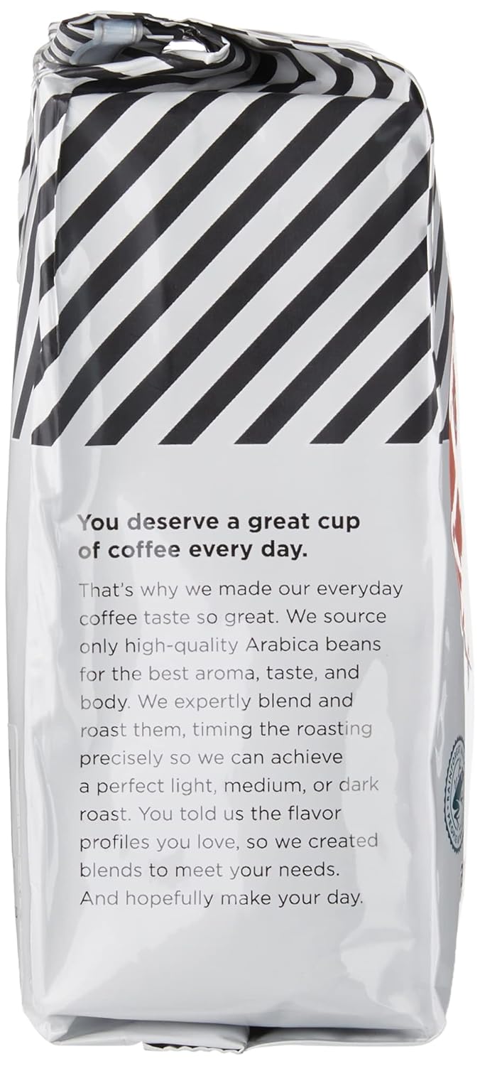 Amazon Fresh Colombia Ground Coffee, Medium Roast, 12 Ounce (Pack of 3)