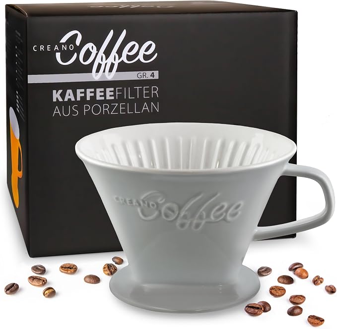 Creano Porcelain Coffee Dripper Stone Grey by Creano