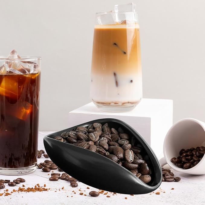 Coffee Bean Cup Measuring Bowl Ceramics Multifunctional Accessory Cupping Tray - Image 2