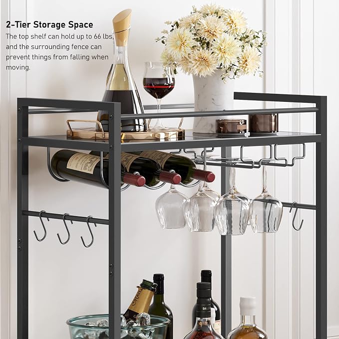 TUTOTAK Bar Cart, Serving Cart - Image 4