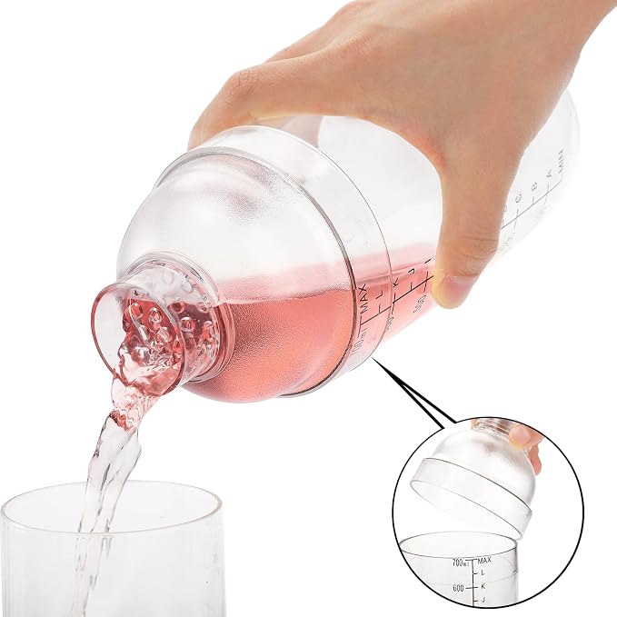 Cedilis 4 Pack Plastic Shaker Cocktail - Image 5