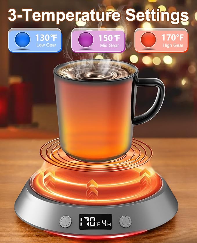 Kepwam Coffee Mug Warmer - 50W Electric Coffee Warmer - Image 2