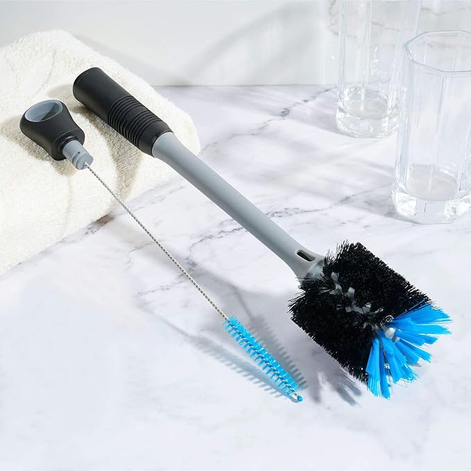 MOSOLAN 2-in-1 Water Bottle Brush and Straw Cleaner Brush, Long Handle Water - Image 5