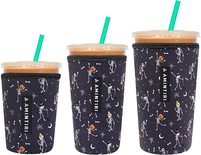 3 Pack Reusable Sleeve for Iced Coffee Cup, Coffee Neoprene Sleeve for Iced&Hot by Unknown
