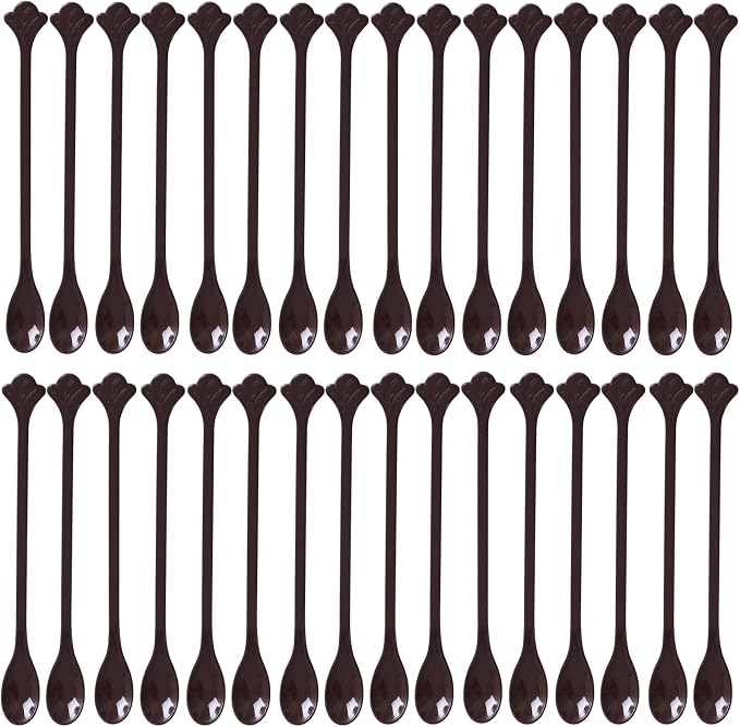 200 Pcs Coffee Cocktail Stirrer Stick Spoon Disposable Plastic Mini Stir Cup by ABSOK