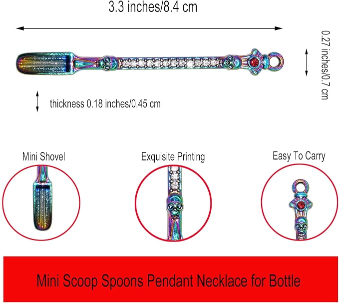 15Pcs Mini Spoons Metal Tiny Shovel 3.3-Inch Little Medicine Spoon - Image 2