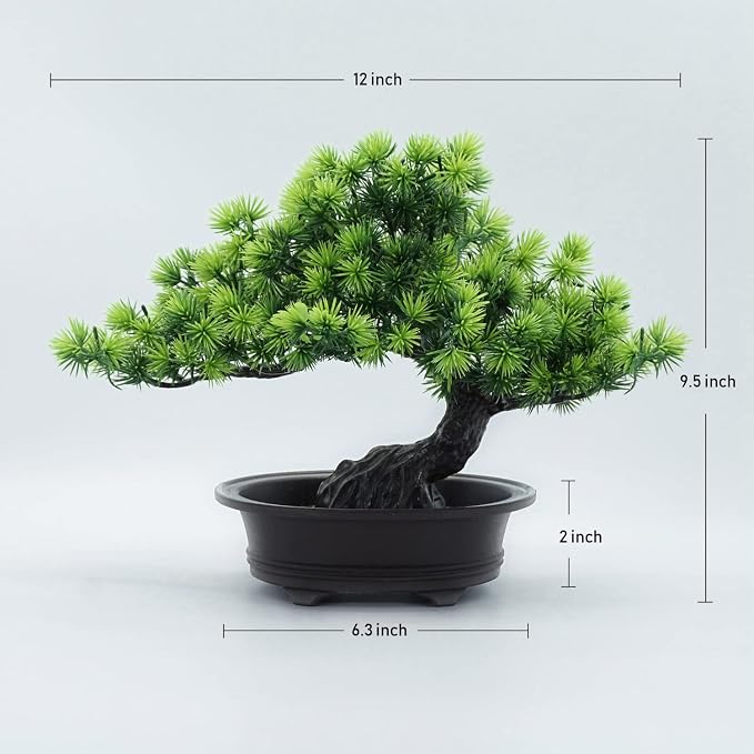 Small Fake Plants Desk Decor Artificial Bonsai - Image 9