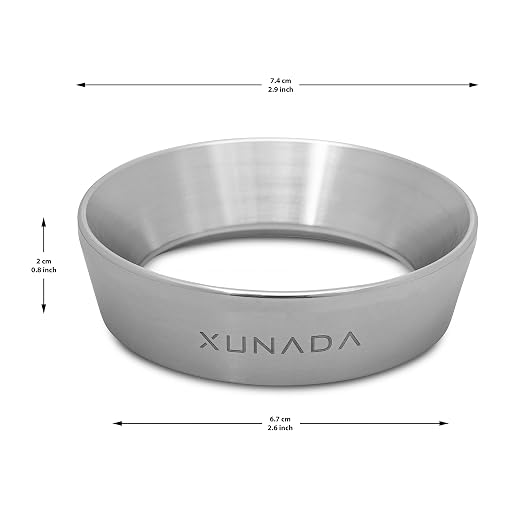 XUNADA 54mm Espresso Dosing Funnel, Precision Stainless Steel Coffee Dosing Ring - Image 2
