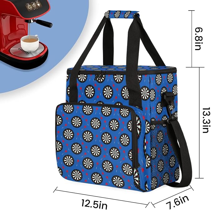 Dart Board Coffee Maker Travel Bag, Dart Board Large Carrying Storage Case - Image 2