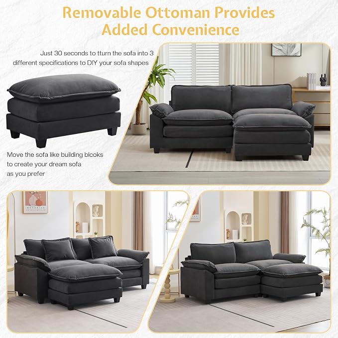 Modular Sectional Sofa, Cloud Couch - Image 4