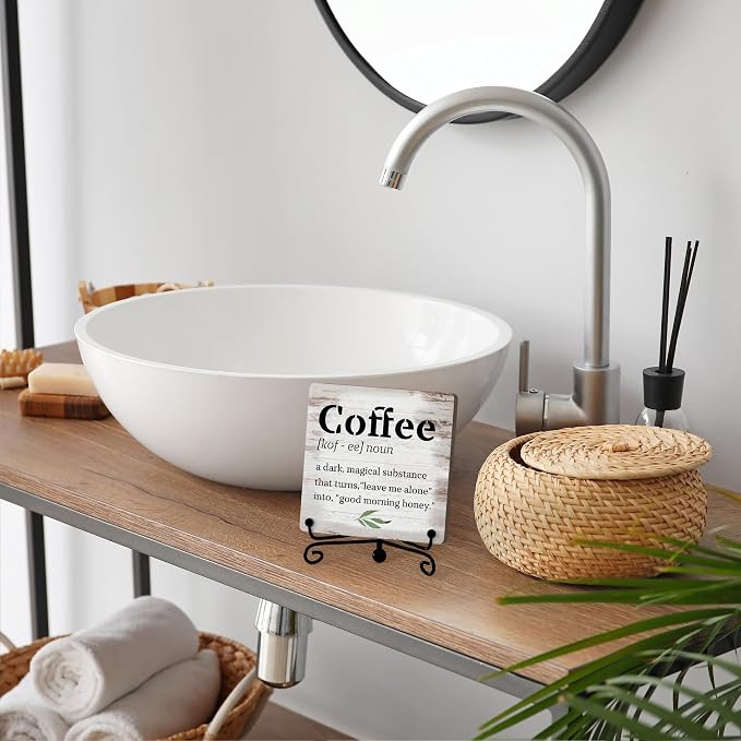 Coffee Bar Decor For Bar, Funny Cute Coffee Signs For Station Cafe Shop - Image 4