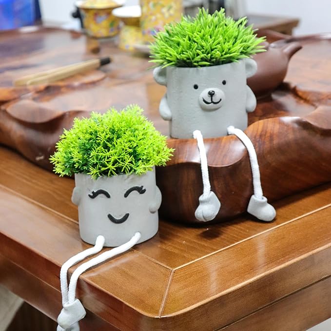 MAKHOT 2pcs Cute Artificial Succlent Plants - Image 8