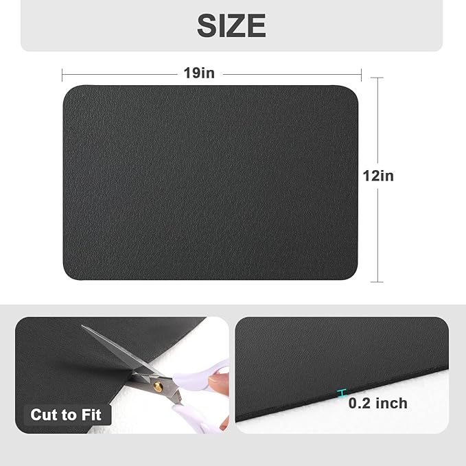 Ecotrim Absorbent Coffee Mat, Stain Hiding PU Leather Surface, Non-Slip Natural - Image 5