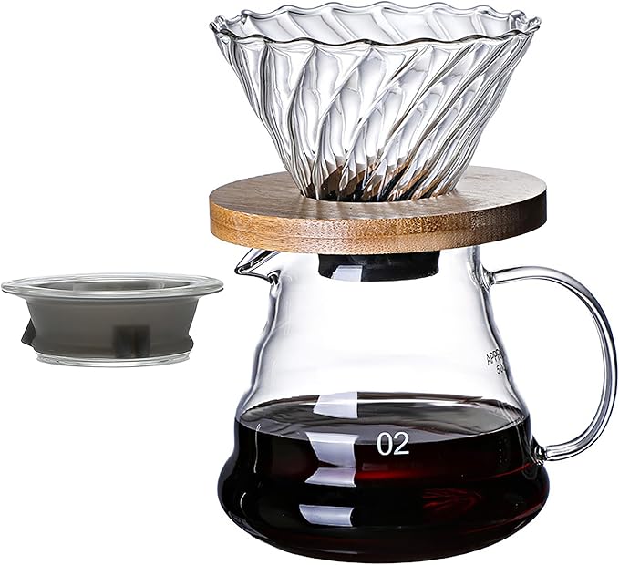 Pour Over Coffee Maker - 20 OZ /600ML Coffee Server by COFISUKI