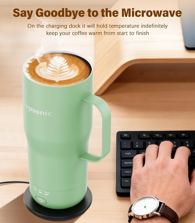 Supsonic - Smart Heated Coffee Mug, 20oz Rechargeable Self Heating Mug - Image 3
