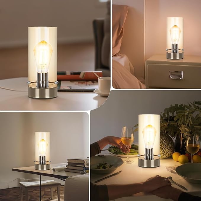 Bedside Nightstand Lampfor Bedroom Living Room, Modern Table Lamp Desk Lamp - Image 7