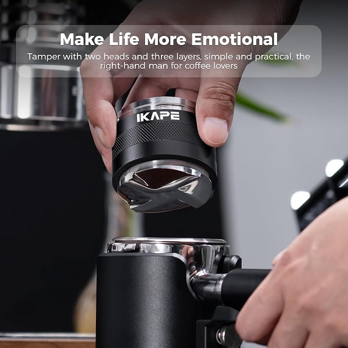 IKAPE Coffee Products, 58mm Coffee Distributor & Hand Tamper, Adjustable Depth - Image 7