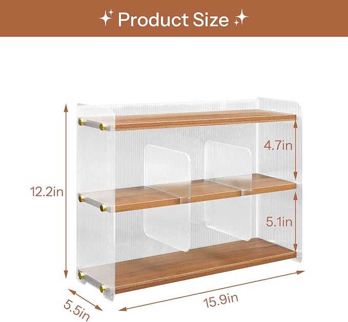 Coffee Mug Holder Wooden Cup Station Organizer 3-Tier Cup Holder - Image 4