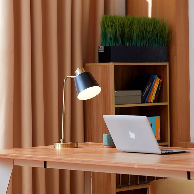 Globe Electric 61000055 18" Desk Lamp, Matte Brass Finish, Adjustable Pivot - Image 2