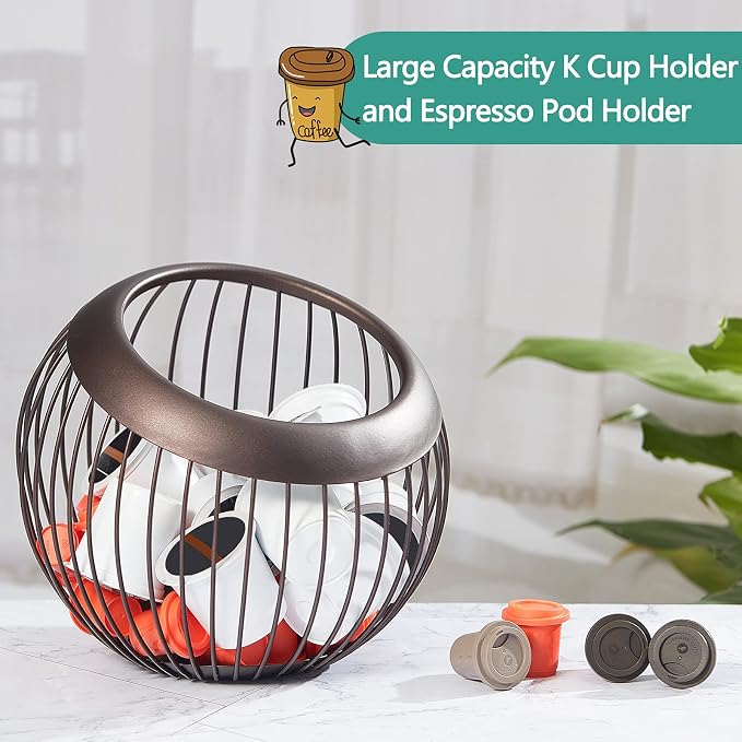 2 Pieces Coffee Pods Holder K Pods Holder Large Capacity Coffee Pod Baskets - Image 4