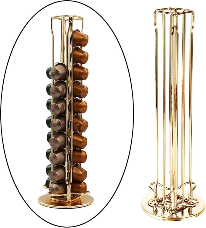 Coffee Capsules Rack Capsule Organizer Holder Rotating Iron Stand - Image 7