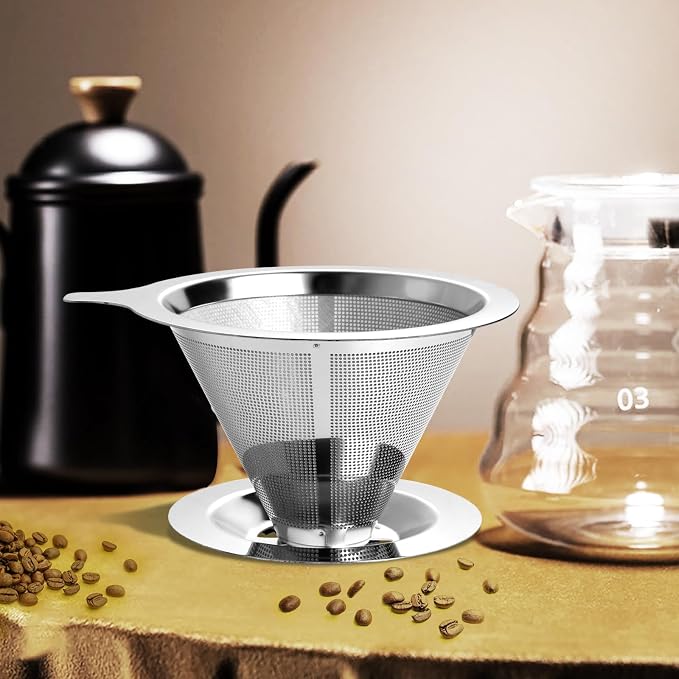 ANNMEXX Upgraded Pour Over Coffee Filter, Coffee Dripper, Paperless Mess - Image 5