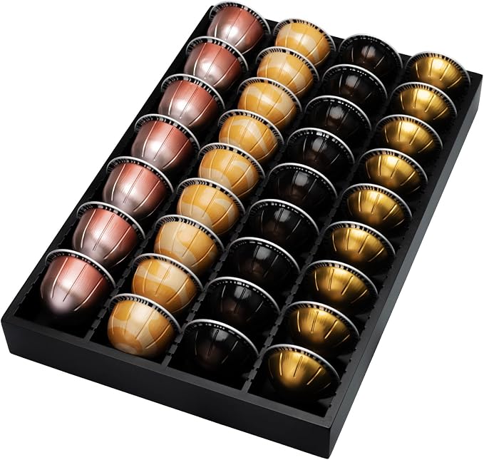MinBoo Bamboo Coffee Pod Storage Holder Drawer Insert by MinBoo