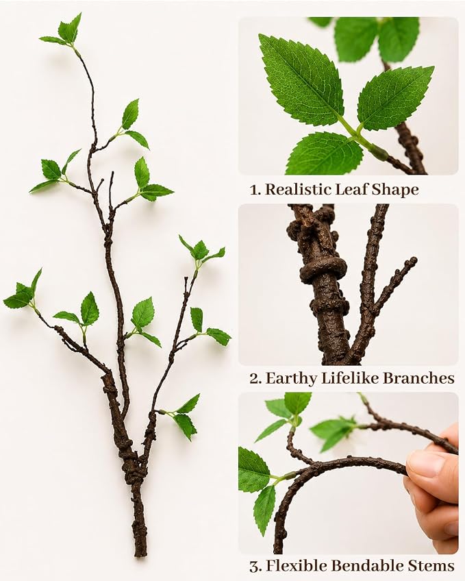 Heart Shaped Vase with Artificial Branch Set - Image 4