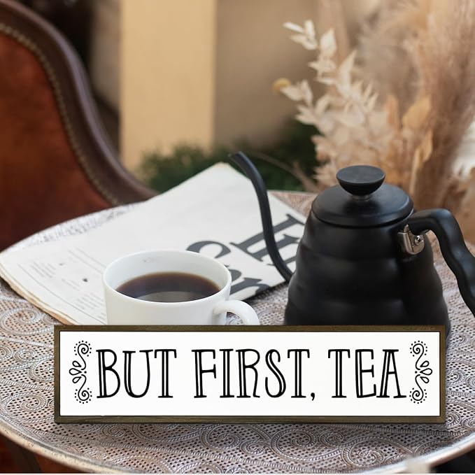 Tea Wood Sign Decor, Country Farmhouse Decoration - Image 5